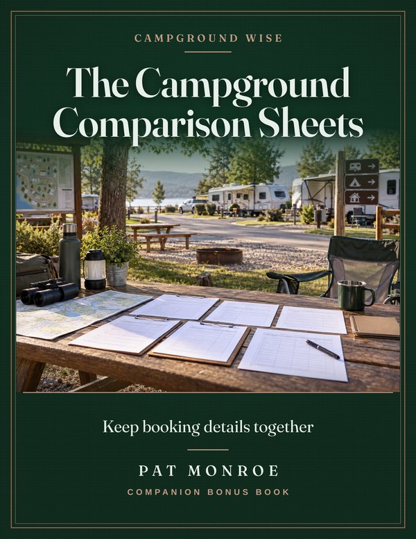 The Campground Comparison Sheets cover